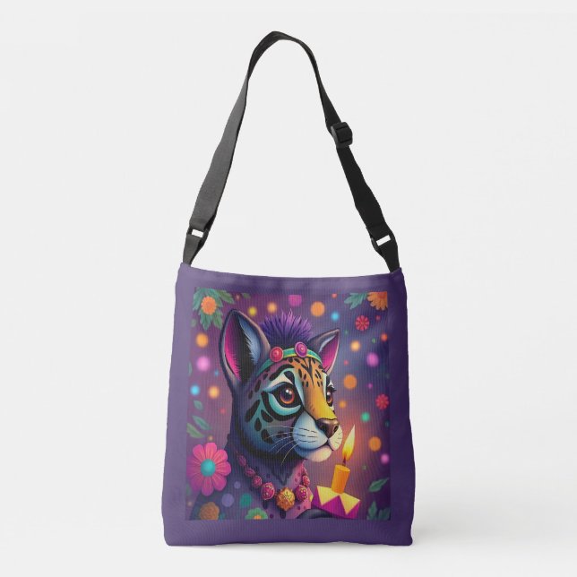 Bolsa Ajustável etnia africana kwanzaa animais selvagens em disfar (Verso)