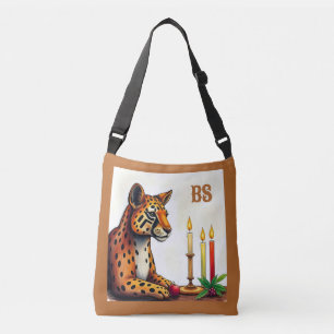 Bolsa Ajustável etnia africana kwanzaa animais selvagens em disfar