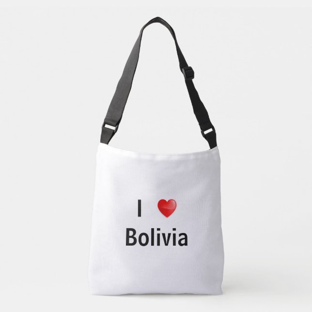 Bolsa Ajustável Eu amo a Bolívia (Frente)