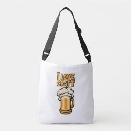 Bolsa Ajustável Eu Amo Cerveja Artesanato