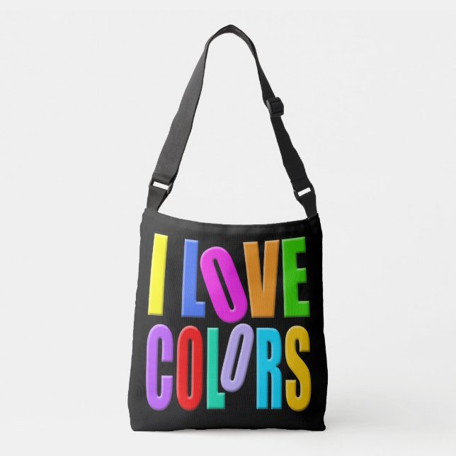 Bolsa Ajustável Eu amo cores (Frente)