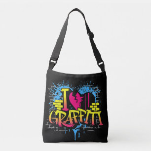 Bolsa Ajustável Eu Amo Grafite – Arte Urbana de Rua