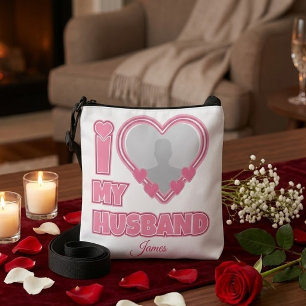 Bolsa Ajustável Eu Amo Meu Marido Personalizado – Adicionar Foto e