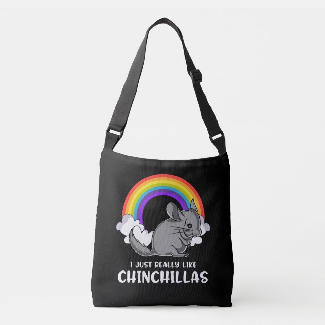 Bolsa Ajustável Eu Gosto Muito De Chinchillas Pet Bonito (Frente)