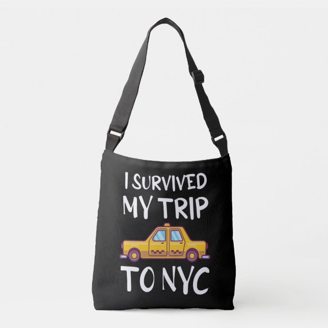 Bolsa Ajustável Eu Sobrevivi À Minha Viagem À NYC (Frente)