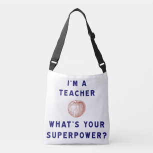Bolsa Ajustável Eu sou um professor [maçã] o que é sua