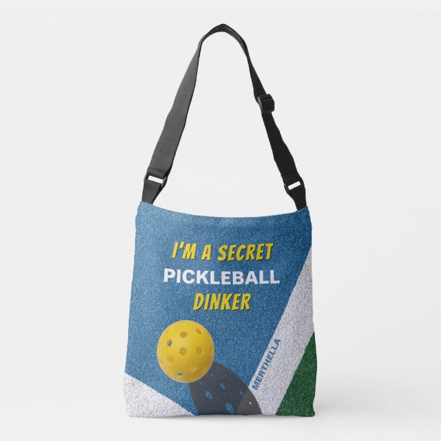 Bolsa Ajustável Eu sou uma citação secreta de PICKLEBALL Engraçado (Frente)