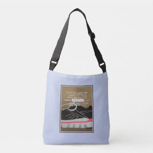 Bolsa Ajustável Executando Colagem de Palavras de Paixão