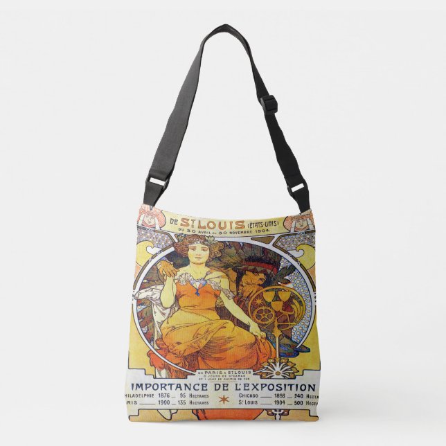 Bolsa Ajustável Exposição 1903 de Alfons Mucha Universelle (Frente)