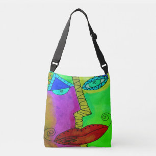 Bolsa Ajustável Face Abstrato Colorida