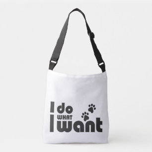 Bolsa Ajustável Faço o que quero, xixi de cão de gato engraçado