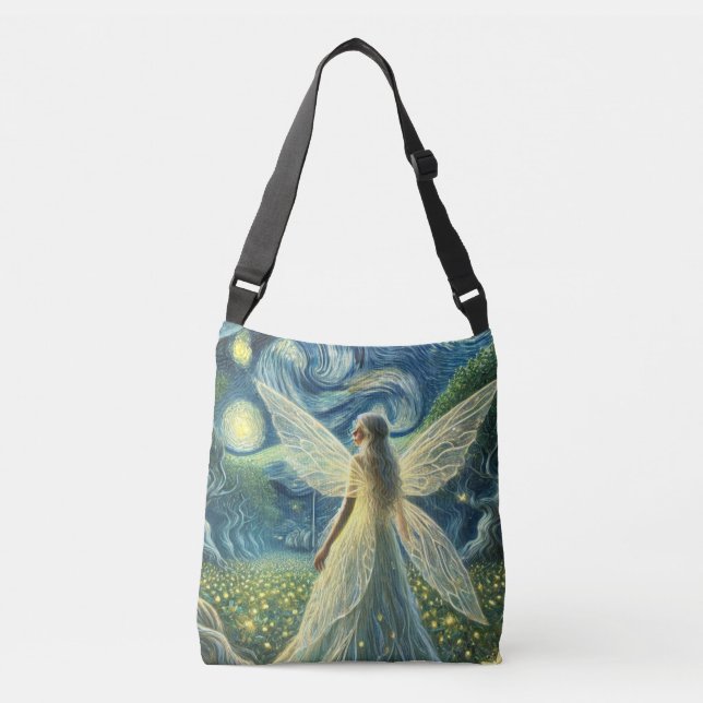 Bolsa Ajustável Fada Encantada Fada Starry Night - Fantasia Místic (Frente)