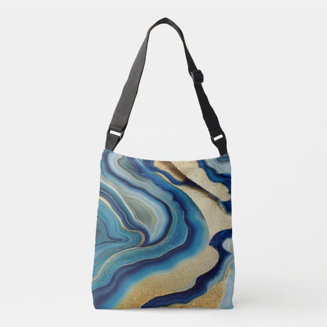Bolsa Ajustável Faísca do Mar Azul (Frente)