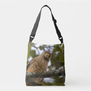 Bolsa Ajustável Falcão-de-ombro-vermelho Empoleirado na Floresta B