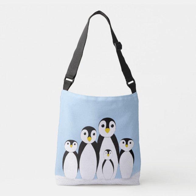 Bolsa Ajustável Família de pinguins (Frente)