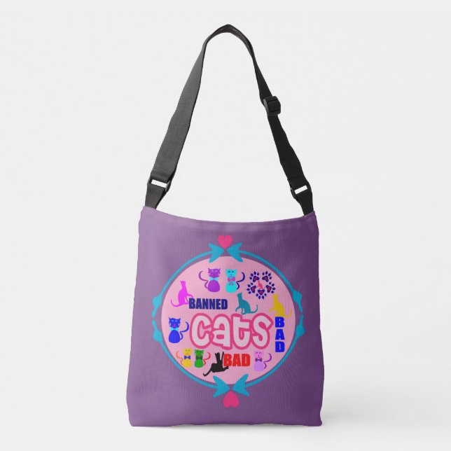 Bolsa Ajustável 😻 🐾 ❤ Família Gato Bastante Triste Fabulosa Clás (Frente)