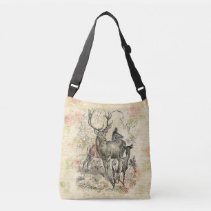 Bolsa Ajustável Família Ilustrada de Scripts Florais Bonito de Ve