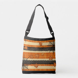 Bolsa Ajustável Fantasmagórico Halloween de Renda Vintage & Teia d