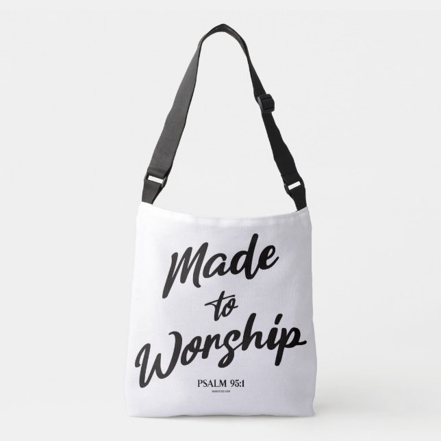 Bolsa Ajustável Feito para Adorar Salmo 95:1 (Frente)