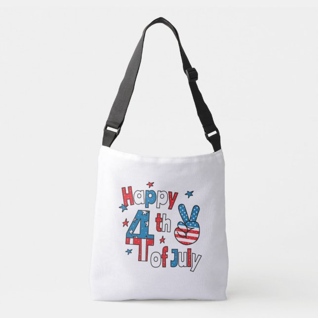 Bolsa Ajustável Feliz 4 de julho Dia da Independência (Frente)