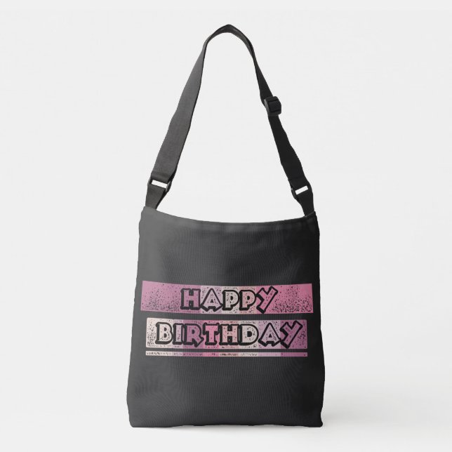 Bolsa Ajustável feliz aniversário colorido (Frente)