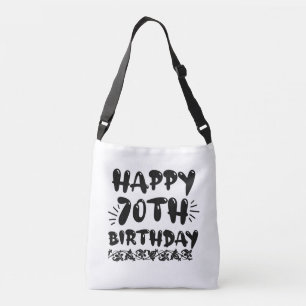 Bolsa Ajustável Feliz aniversário de 70, decorativo e bonito, set