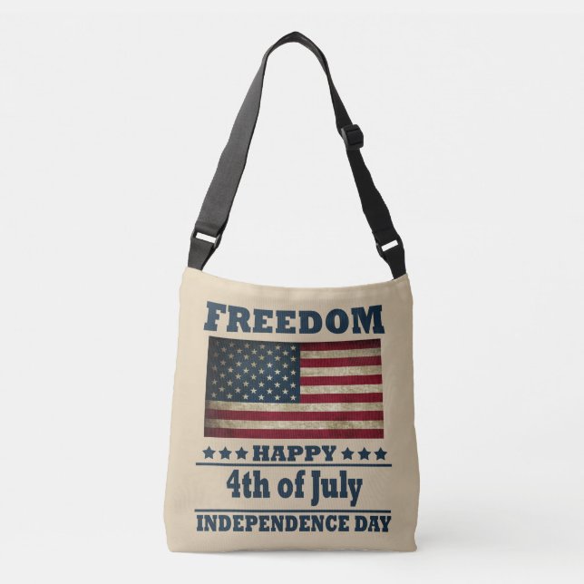 Bolsa Ajustável Feliz dia 4 de julho da independência (Frente)
