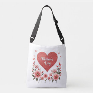 Bolsa Ajustável Feliz Dia das Mães Floral Heart