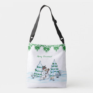 Bolsa Ajustável Feliz Natal! Neve com Cat e Puppy