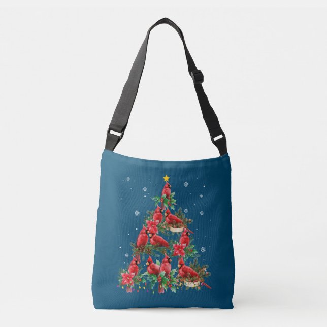 Bolsa Ajustável Feliz Natal Pássaro Cardinho Mais Pobre dos Xmas (Frente)