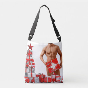 Bolsa Ajustável Feliz Natal SlipperyJoe prata branca