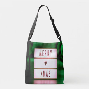 Bolsa Ajustável Feliz Natal XMAS Verde e Vermelho