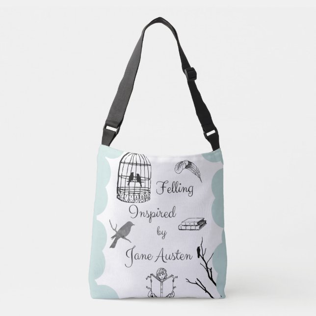 Bolsa Ajustável Felling inspirado por Jane Austen (Frente)