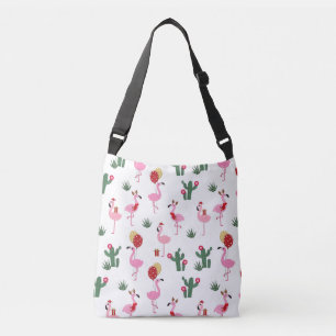 Bolsa Ajustável Feriados do partido do flamingo do Natal