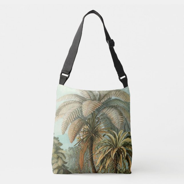 Bolsa Ajustável Ferns Palm Tree Arte Botânica Antica (Frente)