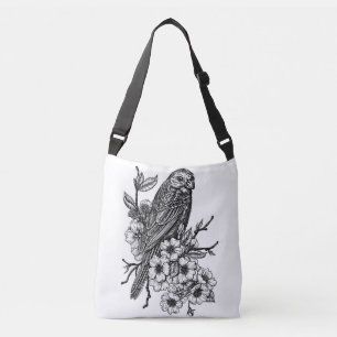 Bolsa Ajustável Finch no ramo de cereja