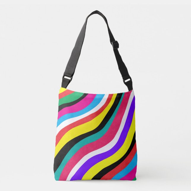 Bolsa Ajustável Fitas Psicodélicas Multicolores (Frente)