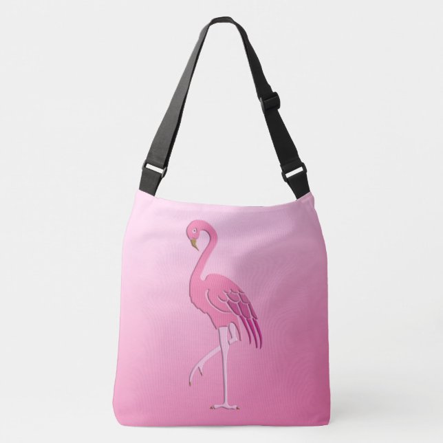 Bolsa Ajustável flamingo rosa bonito (Frente)