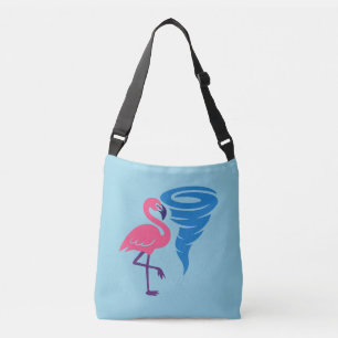 Bolsa Ajustável Flamingo Tornado Bold Modern Graphic Art