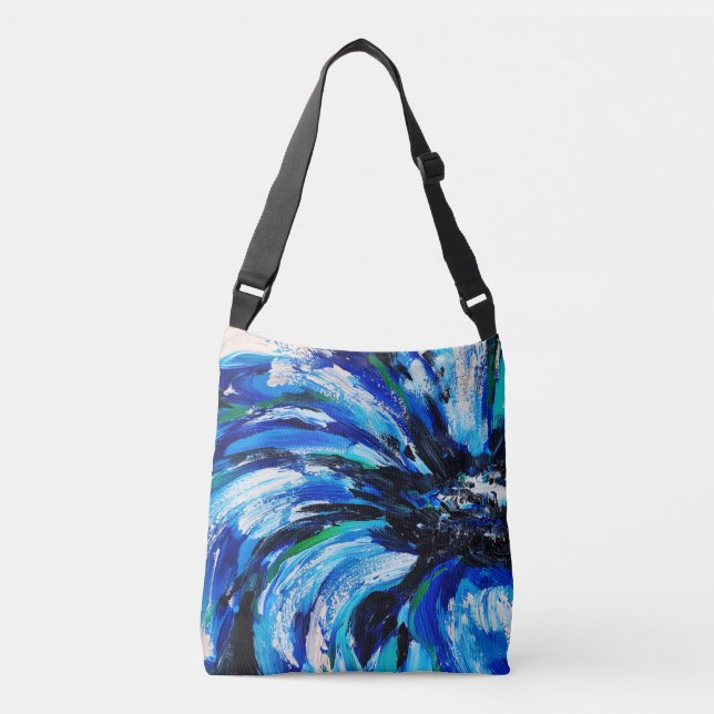 Bolsa Ajustável Fleur bleue (Frente)