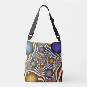 Bolsa Ajustável Flexibindo Arte Fractal Colorida Abstrato