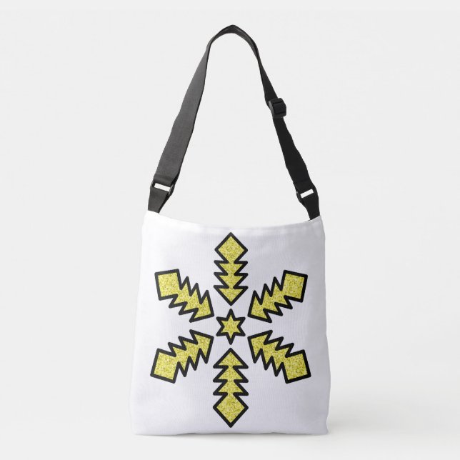 Bolsa Ajustável Floco de Neve Brilhante - Estrela Amarela (Frente)