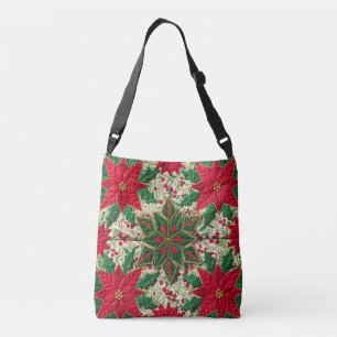 Bolsa Ajustável Floco de Neve Verde e Vermelho
