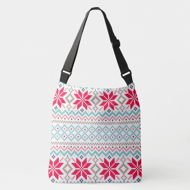 Bolsa Ajustável Flocos de neve e flocos de neve (Frente)