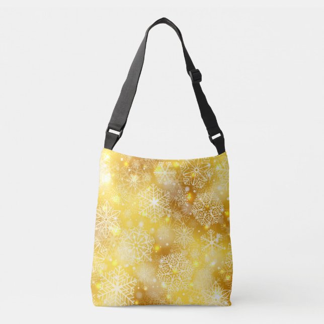 Bolsa Ajustável Flocos de neve no ouro (Frente)