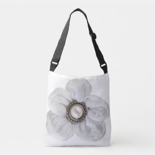 Bolsa Ajustável Flor branca