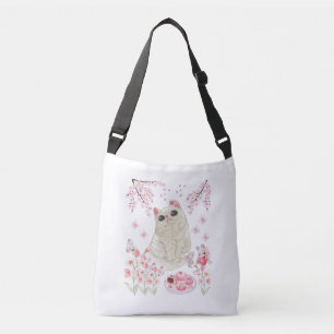 Bolsa Ajustável Flor de Cereja de Gato Bonito