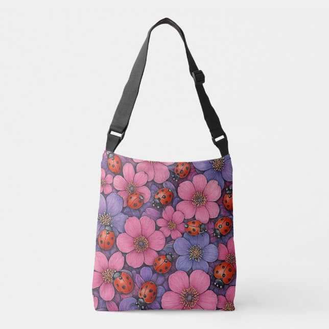 Bolsa Ajustável Flor de Joaninha (Frente)