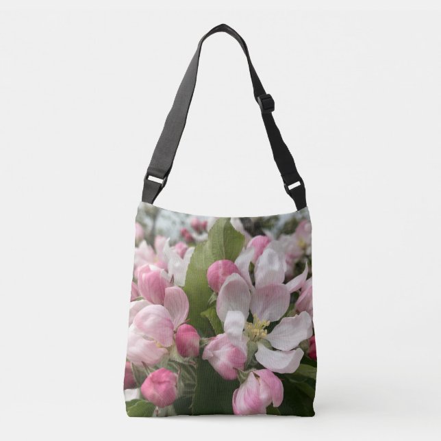 Bolsa Ajustável Flor de Maçã Inglês (Frente)