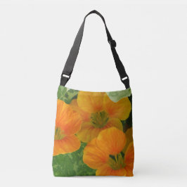 Bolsa Ajustável Flor de Nastúrtias Laranja